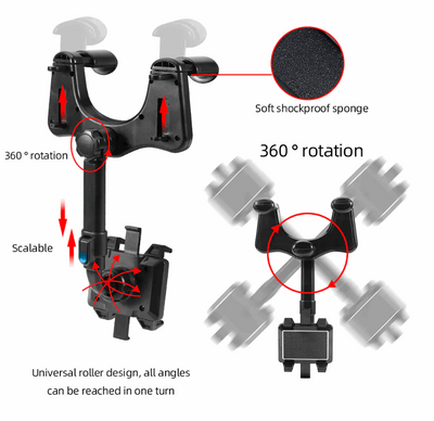 360° Rotatable Smart Phone Car Holder Justforkixxs